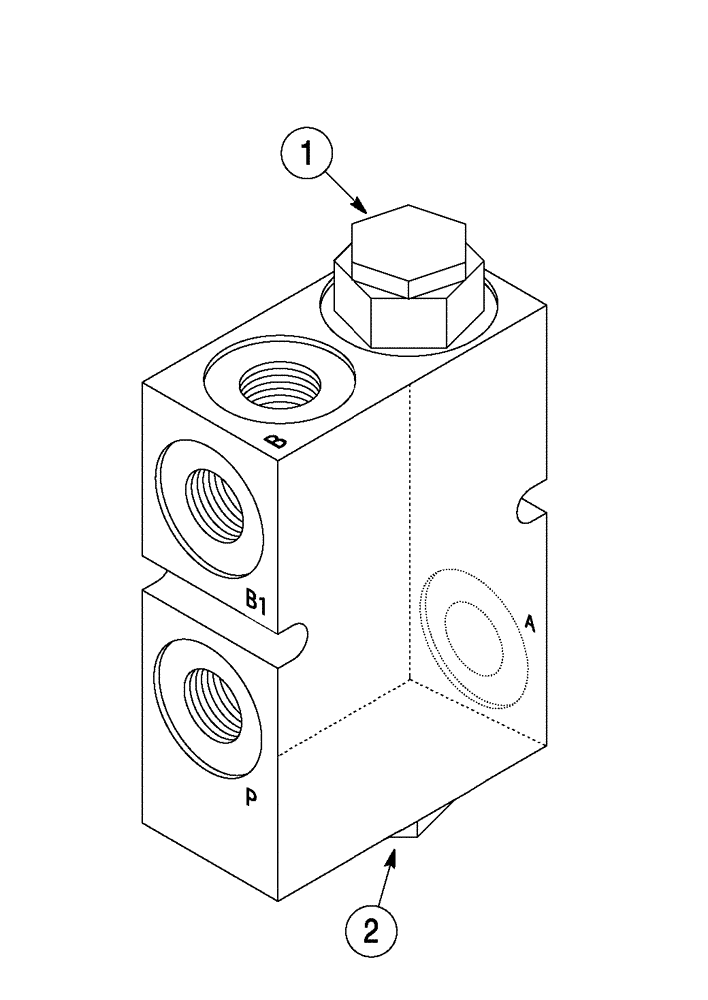 Схема запчастей Case 960 - (05-11) - VALVE ASSY, LOCKOUT (05) - STEERING