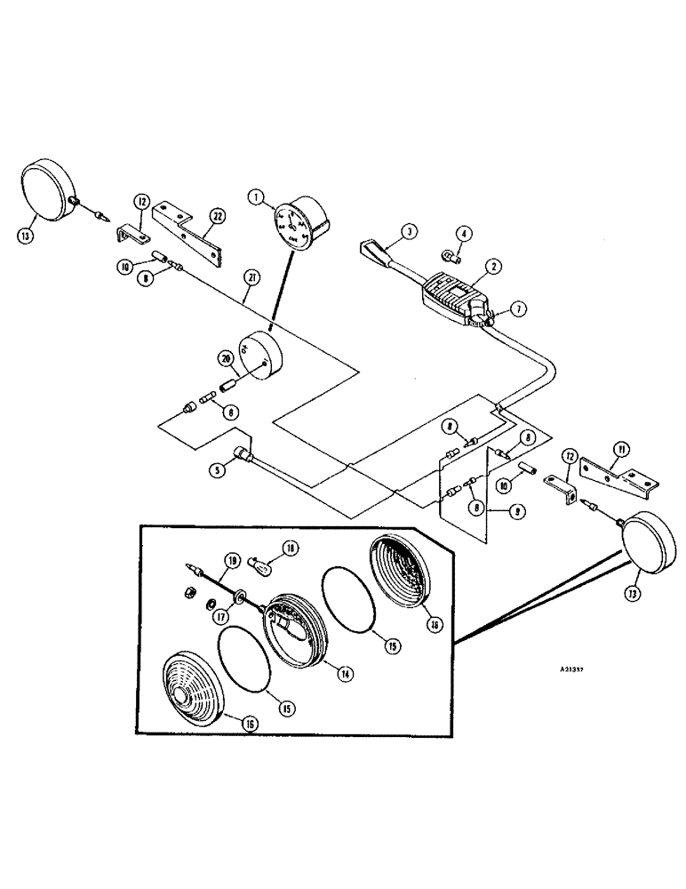 Схема запчастей Case W9E - (274) - TURN SIGNALS (09) - CHASSIS