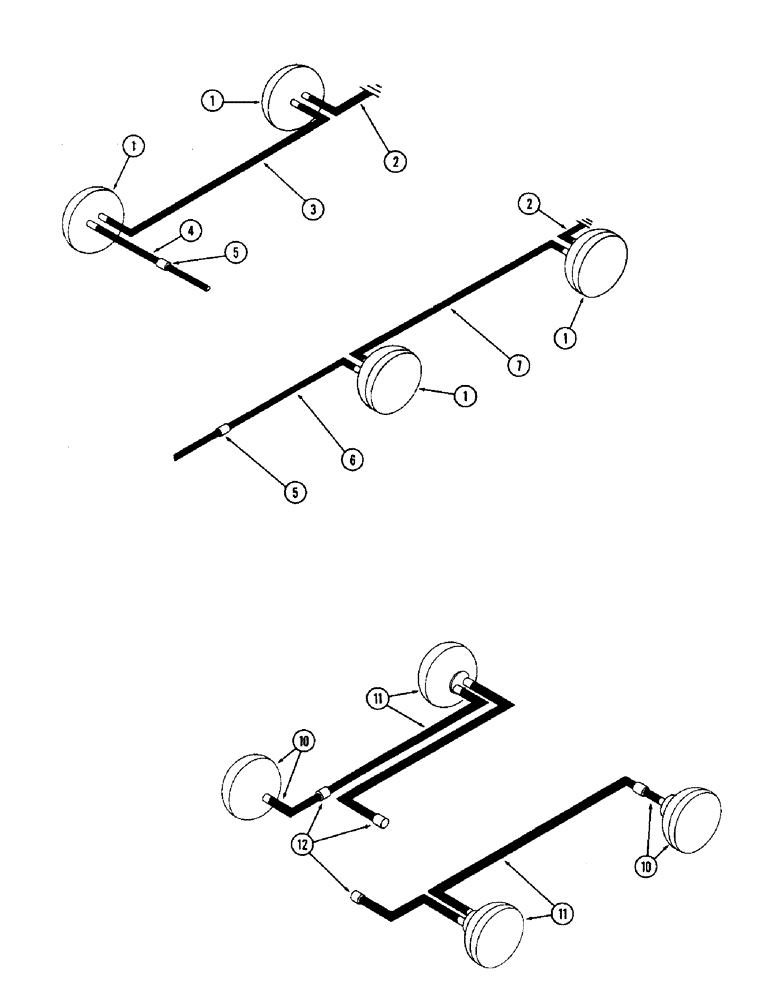 Схема запчастей Case W10 - (062) - LIGHTING EQUIPMENT, RUBBER MOUNTED (04) - ELECTRICAL SYSTEMS