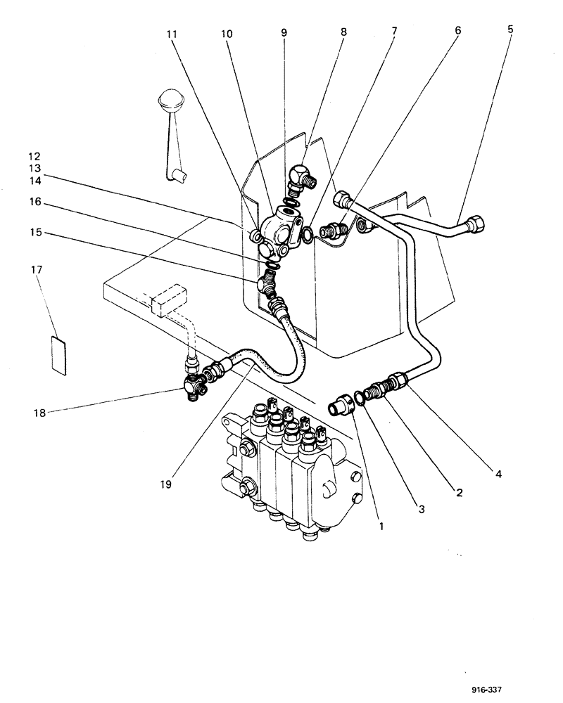 Схема запчастей Case 580F - (228) - BACKHOE, BOOM LOCK HYDRAULICS SYSTEM (35) - HYDRAULIC SYSTEMS