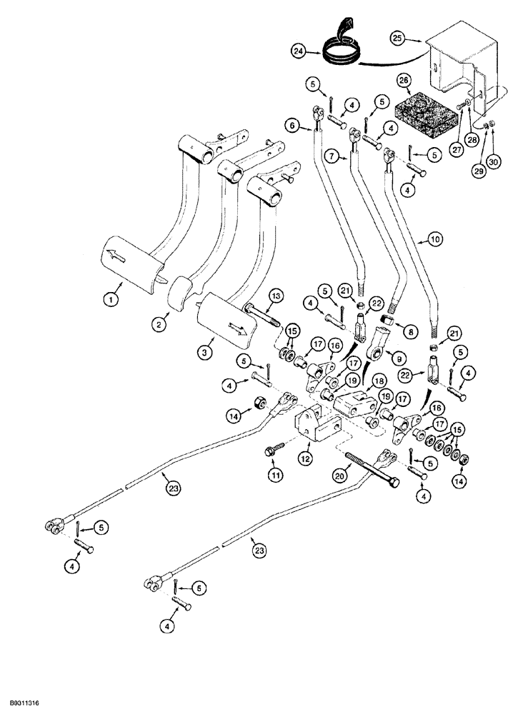Схема запчастей Case 850G - (6-40) - TRANSMISSION CLUTCH CUTOUT (03) - TRANSMISSION