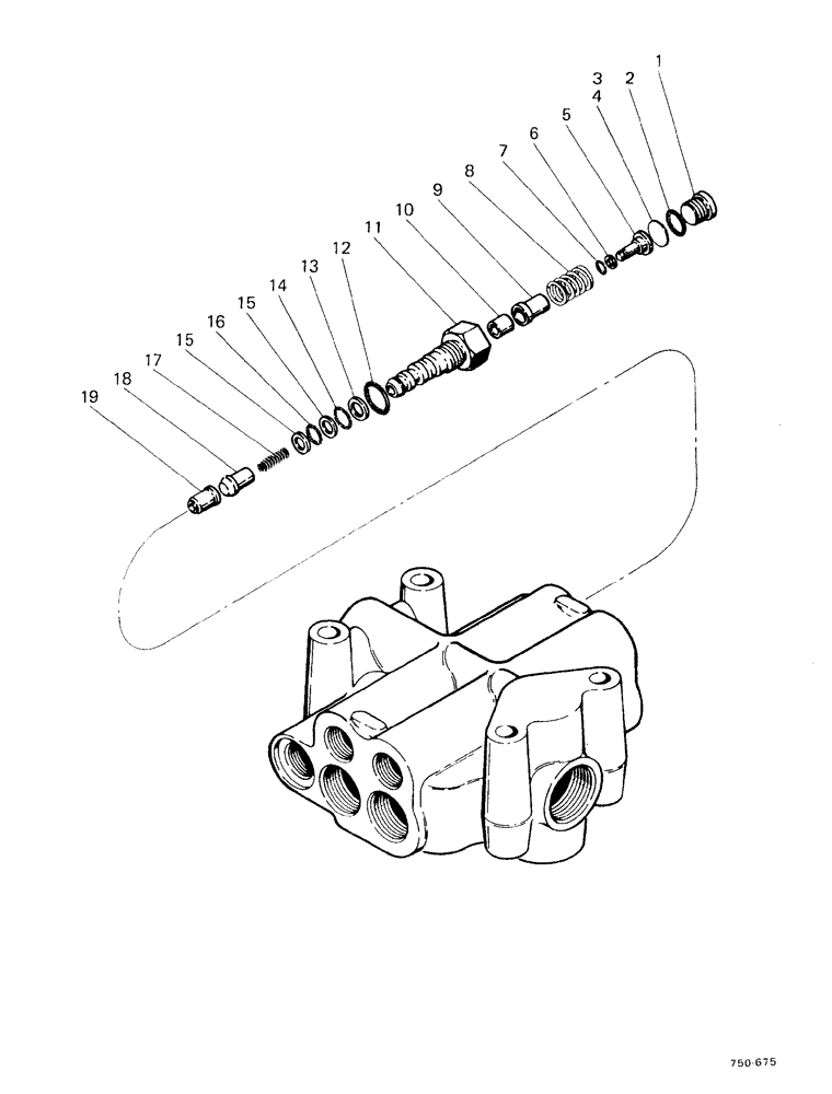 Схема запчастей Case 580F - (172) - LOADER SECONDARY RELIEF (35) - HYDRAULIC SYSTEMS