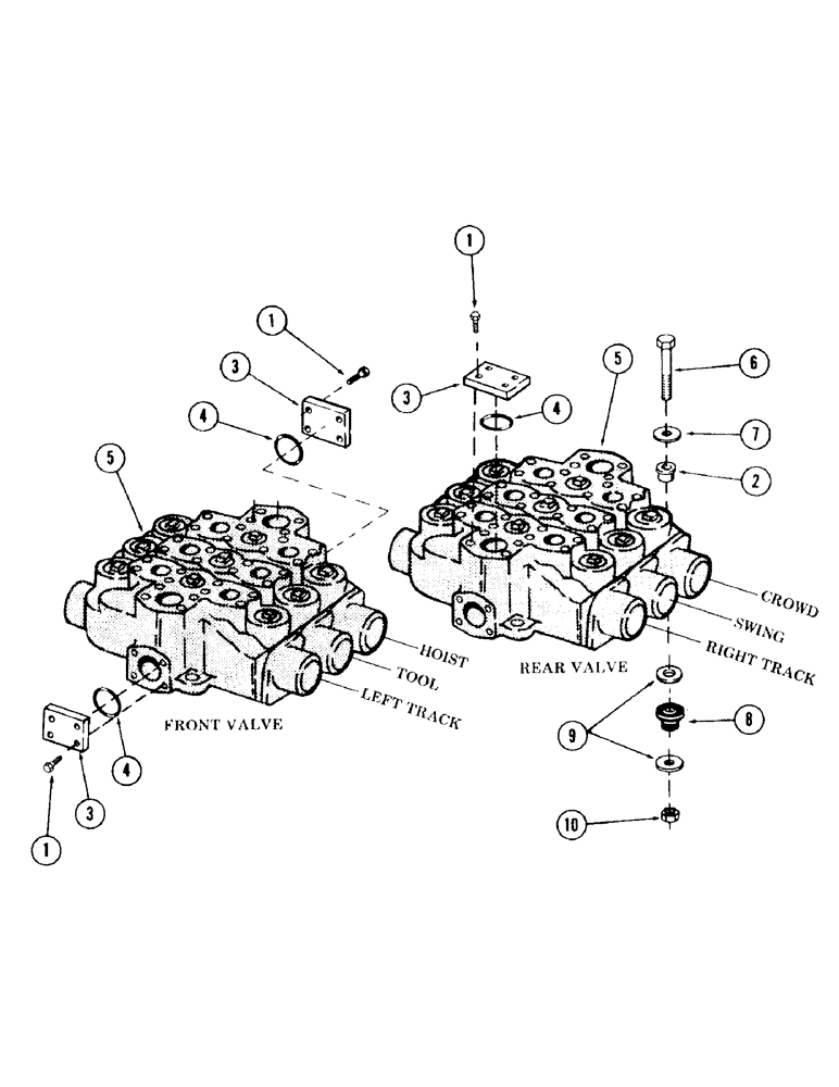 Схема запчастей Case 120 - (269) - MAIN CONTROL VALVE ARRANGEMENT (35) - HYDRAULIC SYSTEMS