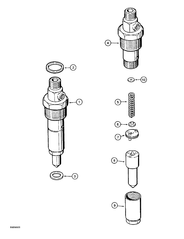 Схема запчастей Case 9020B - (3-026) - FUEL INJECTION NOZZLE, 4TA-390 ENGINE, PRIOR TO P.I.N. DAC0202001 (03) - FUEL SYSTEM