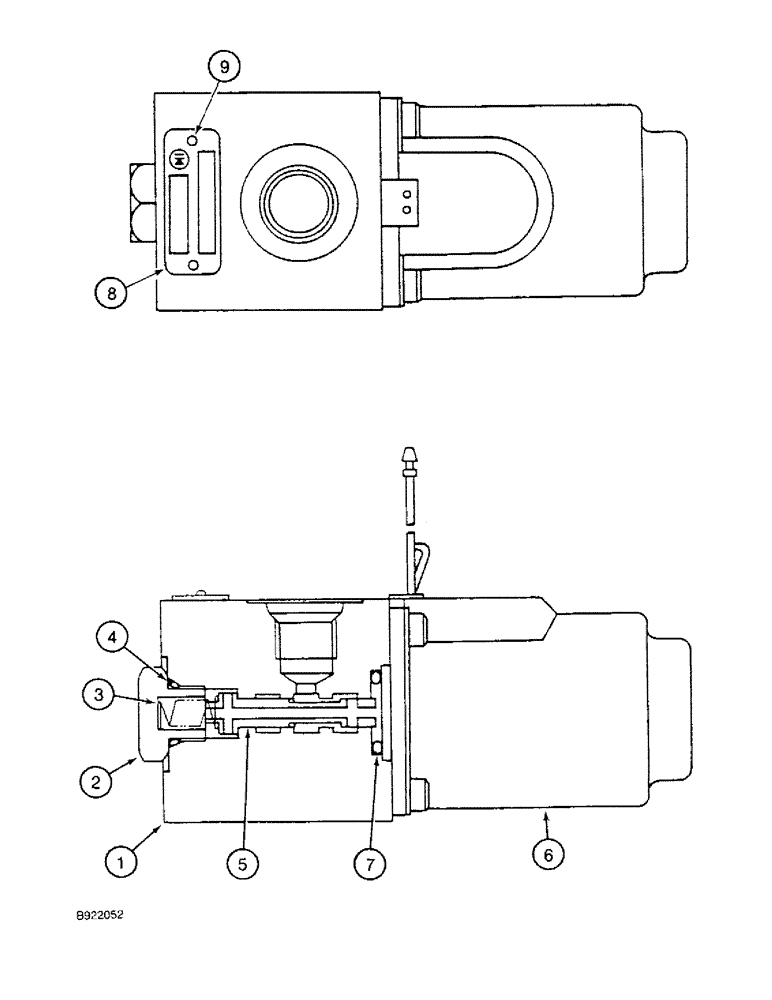 Схема запчастей Case 9030 - (8-42) - 150844A1 SOLENOID VALVE (08) - HYDRAULICS