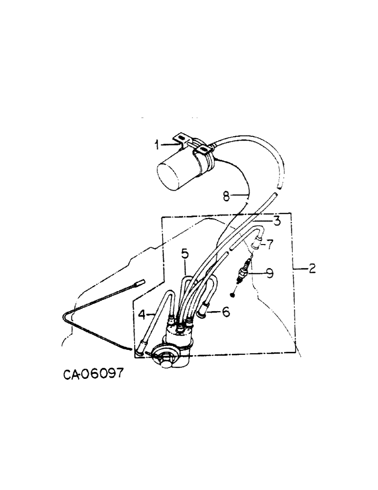 Схема запчастей Case 4150 - (08-09[1]) - ELECTRICAL, MAZDA ENGINE (06) - ELECTRICAL