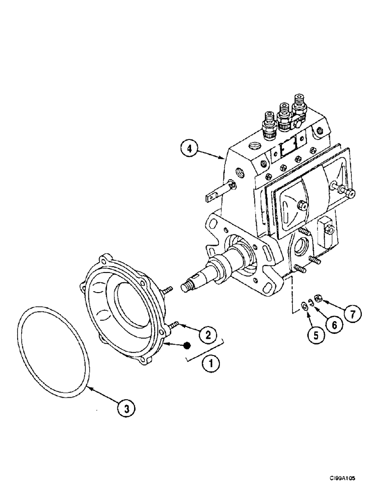 Схема запчастей Case 9007B - (3-28) - FUEL INJECTION PUMP AND DRIVE (03) - FUEL SYSTEM