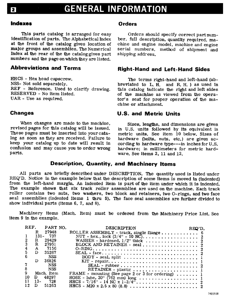 Схема запчастей Case W20 - (002) - GENERAL INFORMATION (00) - PICTORIAL INDEX