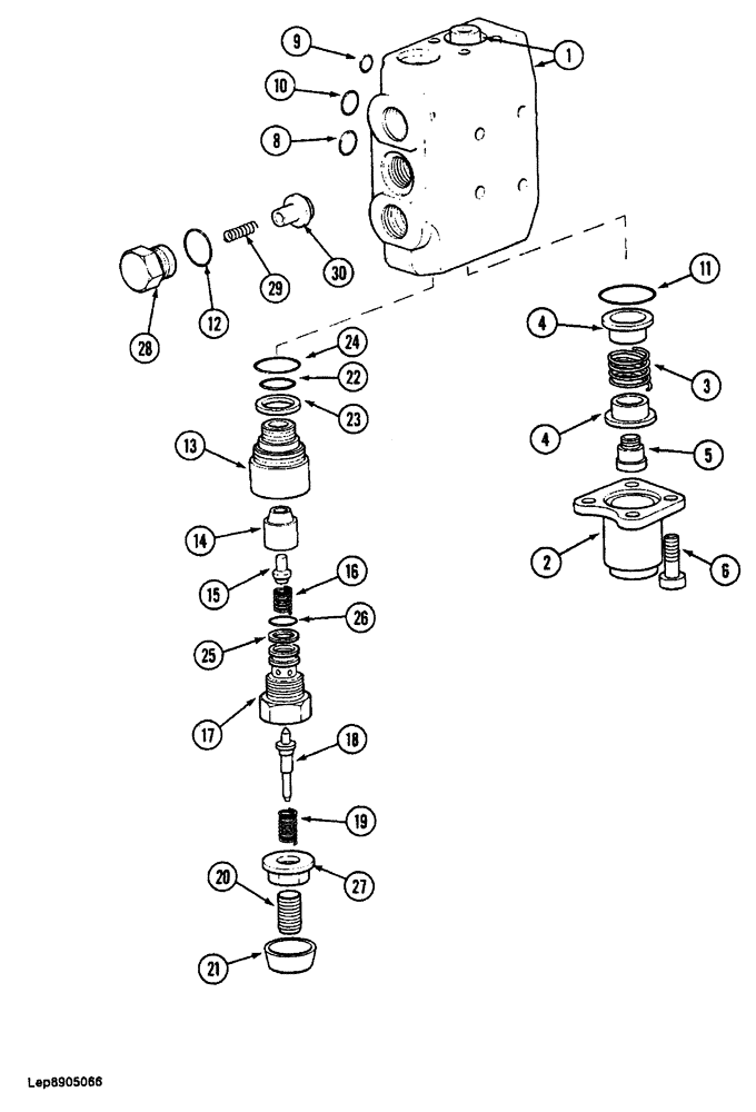 Схема запчастей Case 688 - (8-150) - CONTROL VALVE FOR OPTIONS (08) - HYDRAULICS