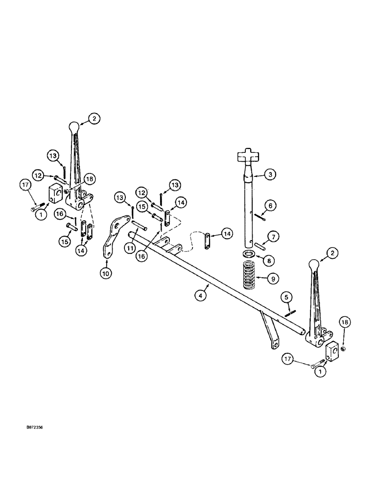 Схема запчастей Case TF300 - (6-28) - GROUND DRIVE, BOOM, AND SPEED CONTROLS, FIRST PRODUCTION (06) - POWER TRAIN