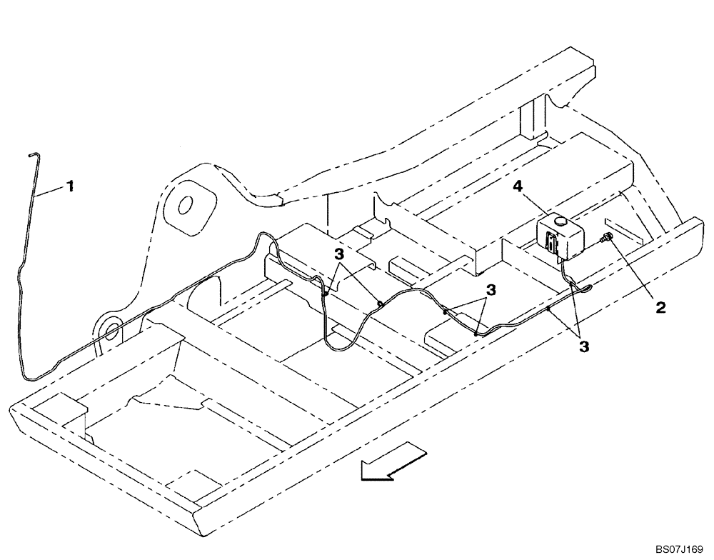 Схема запчастей Case CX130B - (04-16) - WINDSHIELD WASHER (04) - ELECTRICAL SYSTEMS