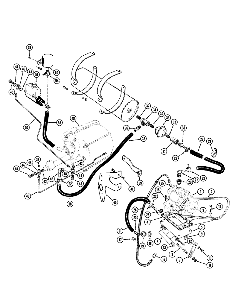 Схема запчастей Case W10 - (120) - HYDROVAC BRAKE SYSTEM (07) - BRAKES