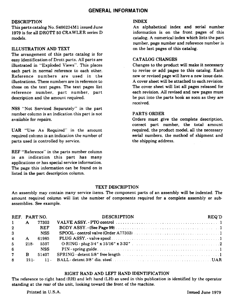 Схема запчастей Case 50 - (002) - GENERAL INFORMATION (00) - GENERAL & PICTORIAL INDEX