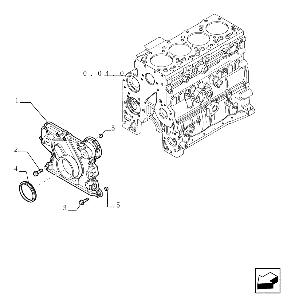 Схема запчастей Case TX742 - (0.04.3[02]) - CRANKCASE COVERS (10) - ENGINE