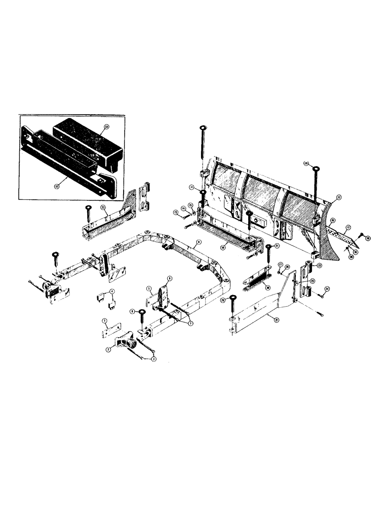 Схема запчастей Case 400 - (218) - MECHANICAL ANGLING DOZER, (USED UP TO SERIAL #3003033) (05) - UPPERSTRUCTURE CHASSIS