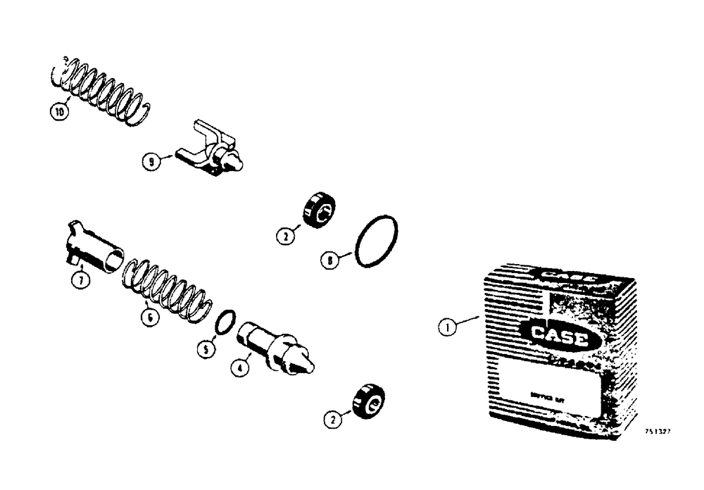 Схема запчастей Case 450 - (170[2]) - SERVICE KIT FOR HYDRAULIC COUPLINGS (07) - HYDRAULIC SYSTEM