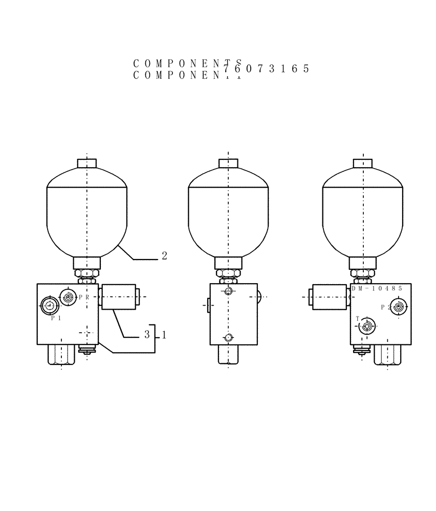 Схема запчастей Case 1850K LT - (3.434[06]) - HYDRAULIC SYSTEM ACCUMULATOR (07) - HYDRAULIC SYSTEM/FRAME