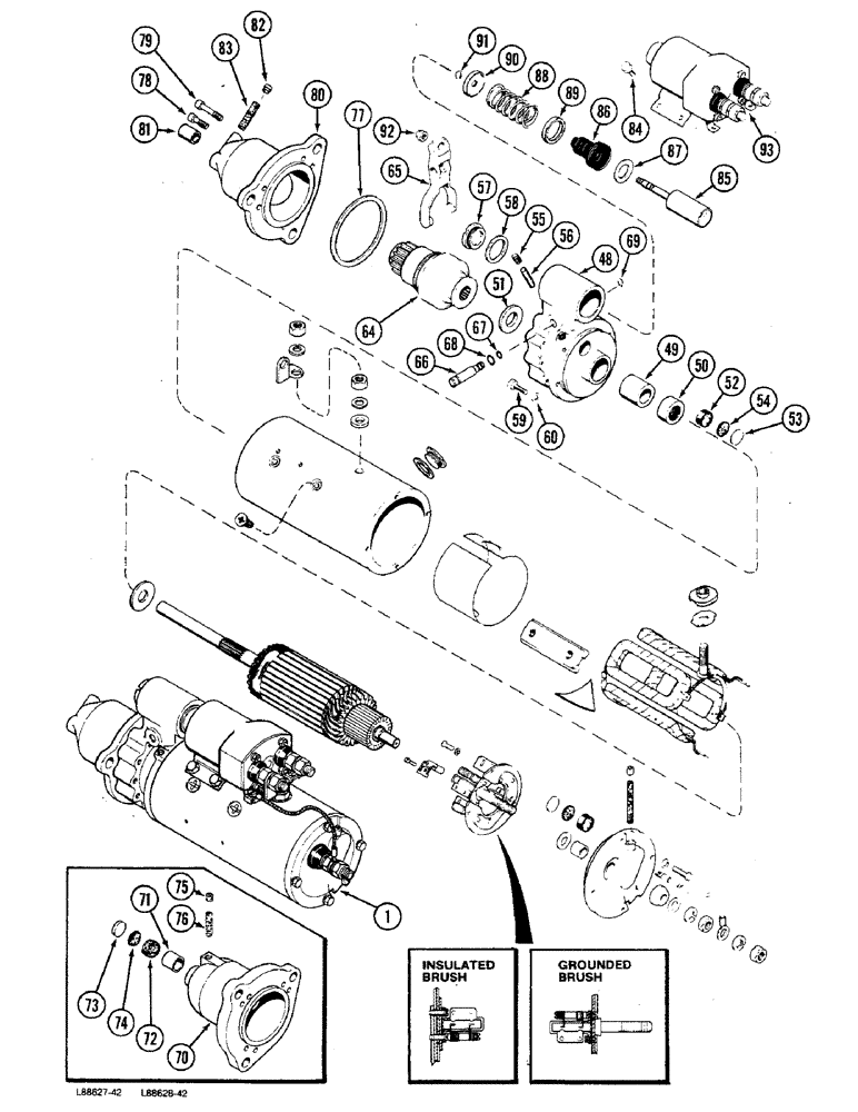 Схема запчастей Case W36 - (3-92) - R26137 STARTER (03) - FUEL SYSTEM
