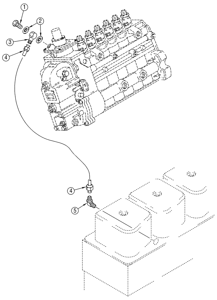 Схема запчастей Case 621D - (03-07) - ANEROID AND WASTEGATE SYSTEM, 6T-590 EMMISSIONS CERTIFIED ENGINE (03) - FUEL SYSTEM