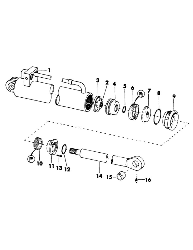 Схема запчастей Case 40BLC - (218) - * GRAB ARM AND CUTTER ARM CYLINDER, (4.75" X 10.00" STROKE),(USED WITH 20" AND 24" FELLER BUNCHER) (07) - HYDRAULIC SYSTEM