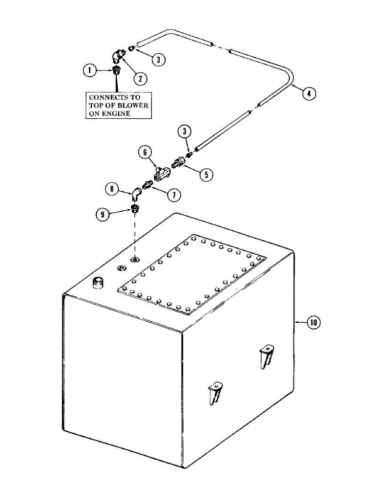 Схема запчастей Case 120 - (129) - HYDRAULIC OIL RESERVOIR SUPERCHARGE CIRCUIT (35) - HYDRAULIC SYSTEMS