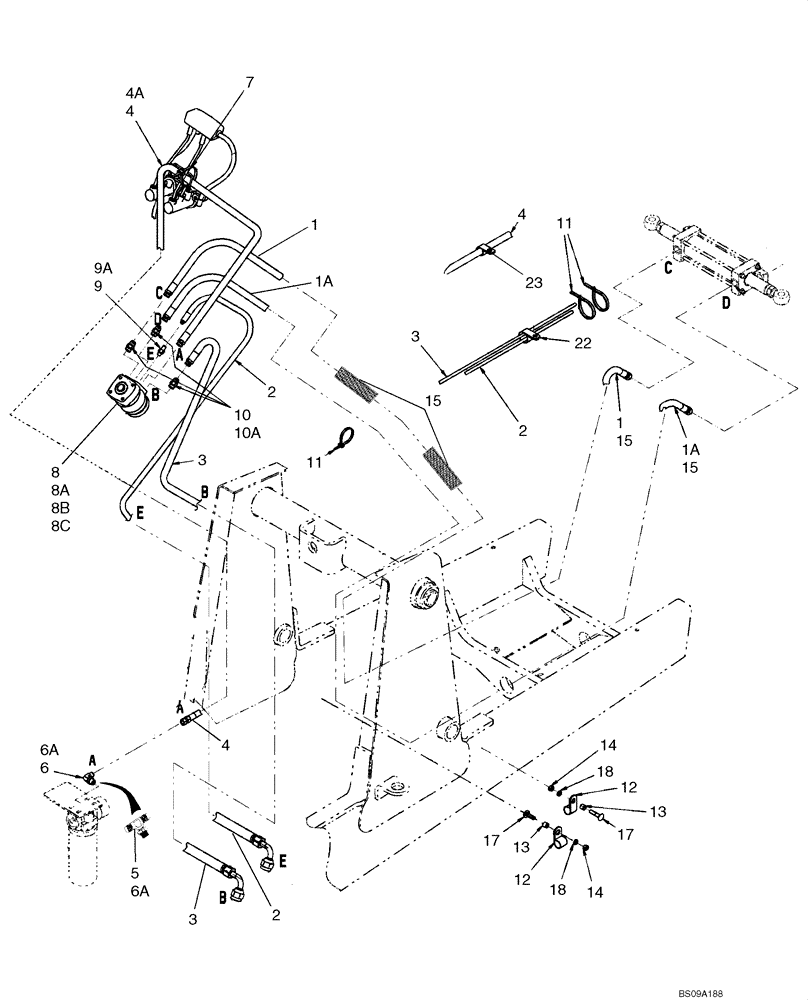 Схема запчастей Case 570MXT - (05-02) - HYDRAULICS - STEERING (05) - STEERING