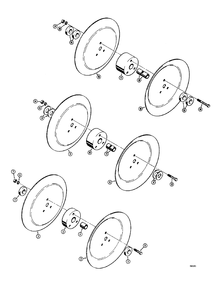 Схема запчастей Case 475 - (146) - SHEAVES, 1" SHEAVE (89) - TOOLS