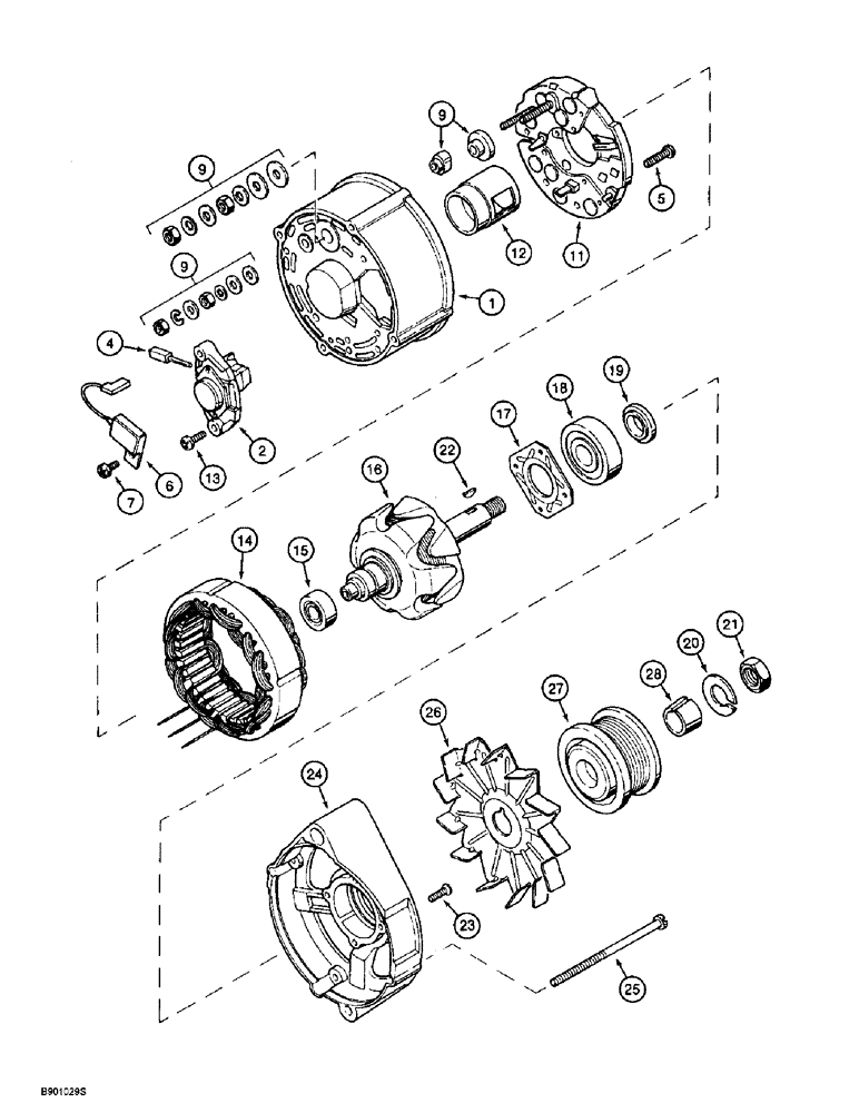 Схема запчастей Case 860 - (4-06) - ALTERNATOR - A187873 (04) - ELECTRICAL SYSTEMS