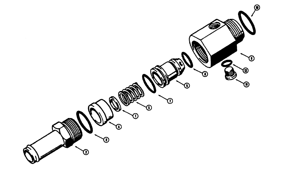Схема запчастей Case W26B - (392) - LOADER HYDRAULIC SYSTEM L47380 REGENERATION CHECK VALVE (05) - STEERING