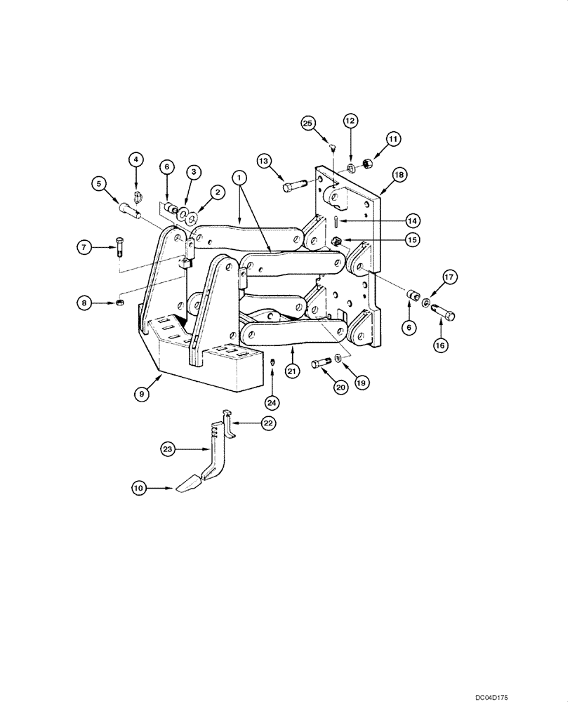 Схема запчастей Case 885 - (09.19[00]) - SCARIFIER - ASSEMBLY (09) - CHASSIS