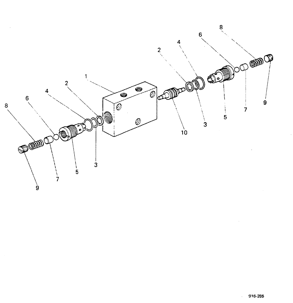 Схема запчастей Case 580F - (404) - VALVE (35) - HYDRAULIC SYSTEMS
