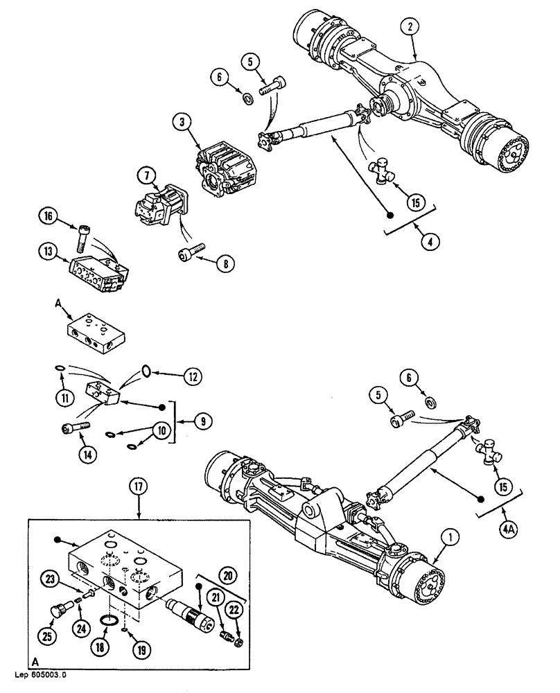 Схема запчастей Case 688B - (54) - UNDERCARRIAGE DRIVE TRAIN (04) - UNDERCARRIAGE