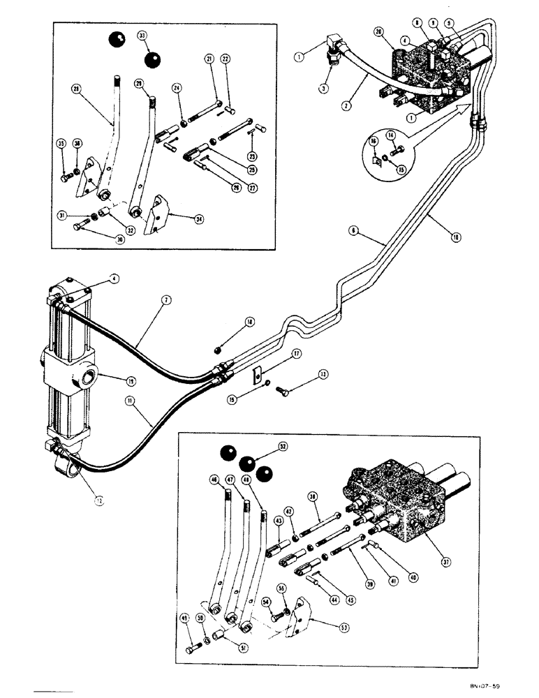 Схема запчастей Case 400 - (254) - SCARIFIER HYDRAULICS, (USED FROM SERIAL #3000180), (05) - UPPERSTRUCTURE CHASSIS