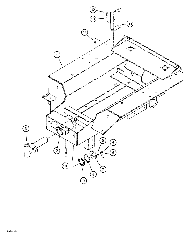 Схема запчастей Case MAXI-SNEAKER - (09-002) - FRONT FRAME (09) - CHASSIS/ATTACHMENTS