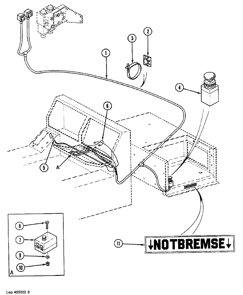 Схема запчастей Case 688B - (14) - EMERGENCY BRAKE (04) - UNDERCARRIAGE