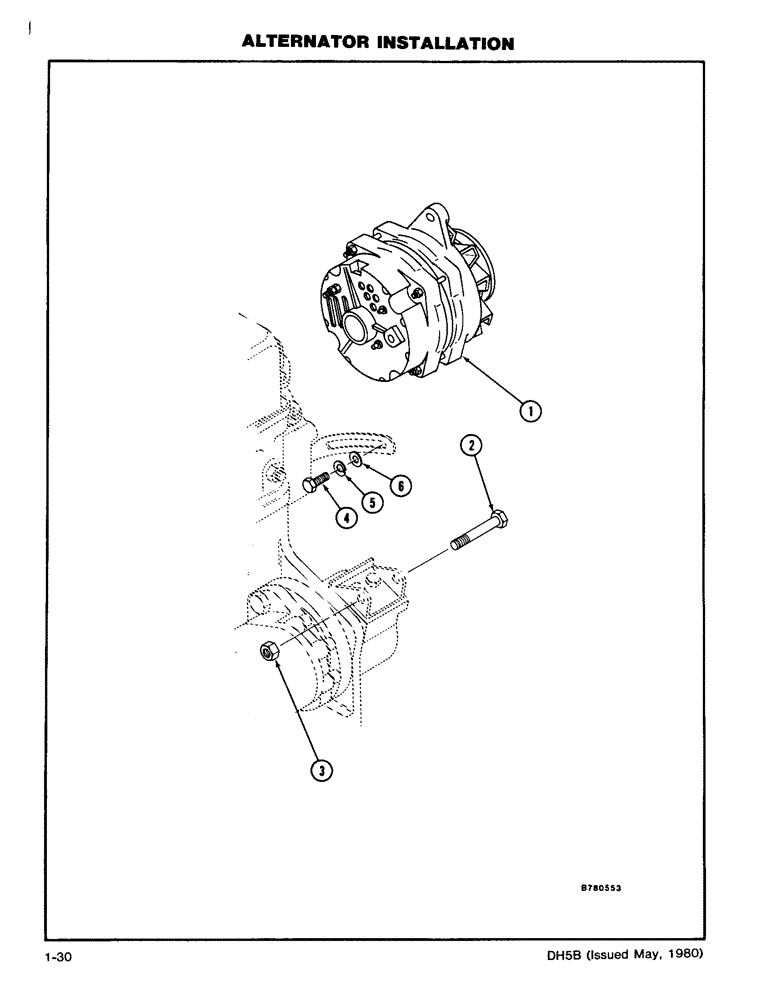 Схема запчастей Case DH5 - (1-30) - ALTERNATOR INSTALLATION (55) - ELECTRICAL SYSTEMS