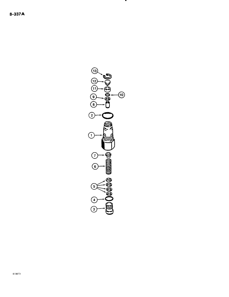 Схема запчастей Case DH4B - (8-337A) - RELIEF VALVE (08) - HYDRAULICS