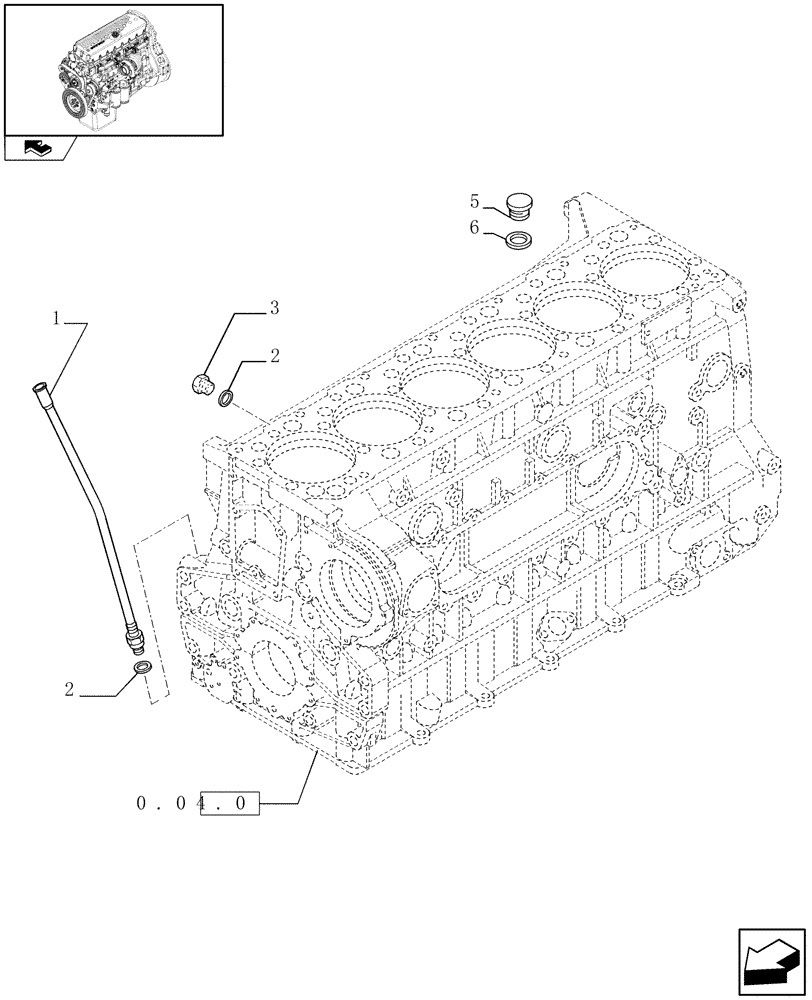 Схема запчастей Case F3BE0684N E904 - (0.27.0) - OIL LEVEL CHECK (504069653 - 504236504) 