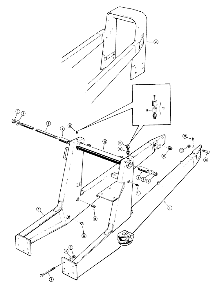 Схема запчастей Case 480CK - (04) - LOADER SUBFRAME AND RELATED PARTS (82) - FRONT LOADER & BUCKET