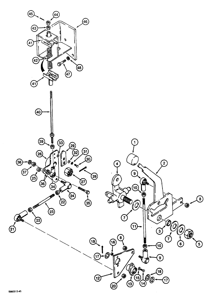 Схема запчастей Case CASE - (5-02) - DIRECTIONAL CONTROLS AND NEUTRAL CONTROL, USED ON MODELS PRIOR TO P.I.N. JAF0023485 (05) - STEERING