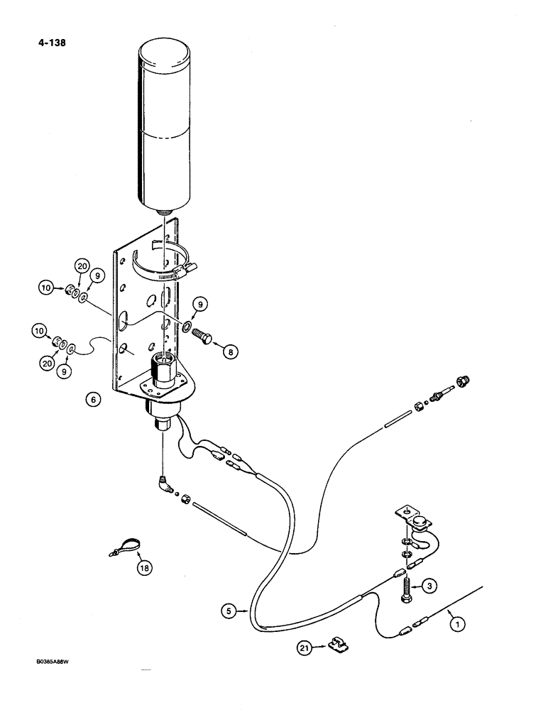 Схема запчастей Case W36 - (4-138) - COLD WEATHER STARTING SYSTEM (04) - ELECTRICAL SYSTEMS