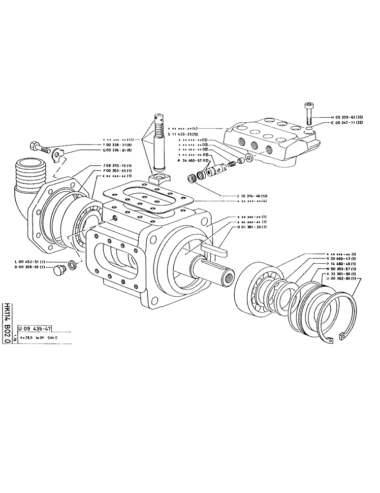 Схема запчастей Case 115CL - (083) - NO DESCRIPTION PROVIDED 