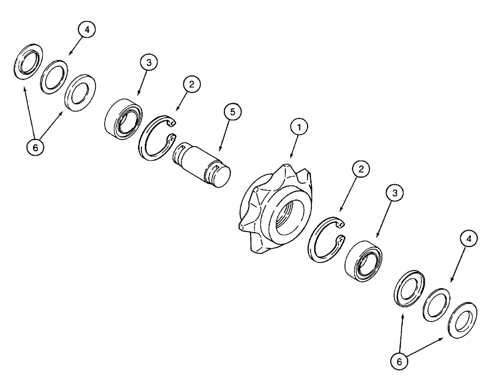 Схема запчастей Case 960 - (09-27) - SPROCKET IDLER (09) - CHASSIS