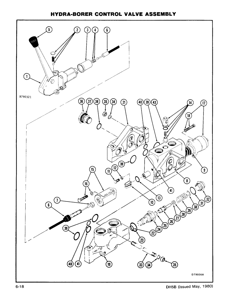 Схема запчастей Case DH5 - (6-18) - HYDRA-BORER CONTROL VALVE ASSEMBLY (89) - TOOLS