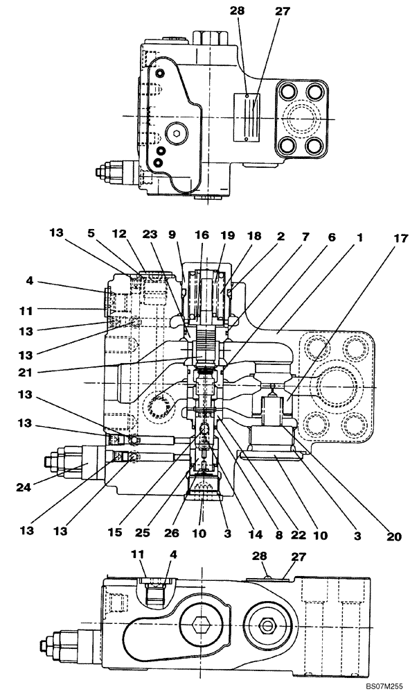 Схема запчастей Case CX135SR - (08-69) - VALVE LOCK - BOOM CYLINDER (KNV12850) (08) - HYDRAULICS