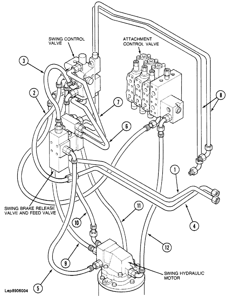 Схема запчастей Case 688 - (1-16) - PICTORIAL INDEX, HYDRAULIC CONTROL CIRCUIT (00) - PICTORIAL INDEX