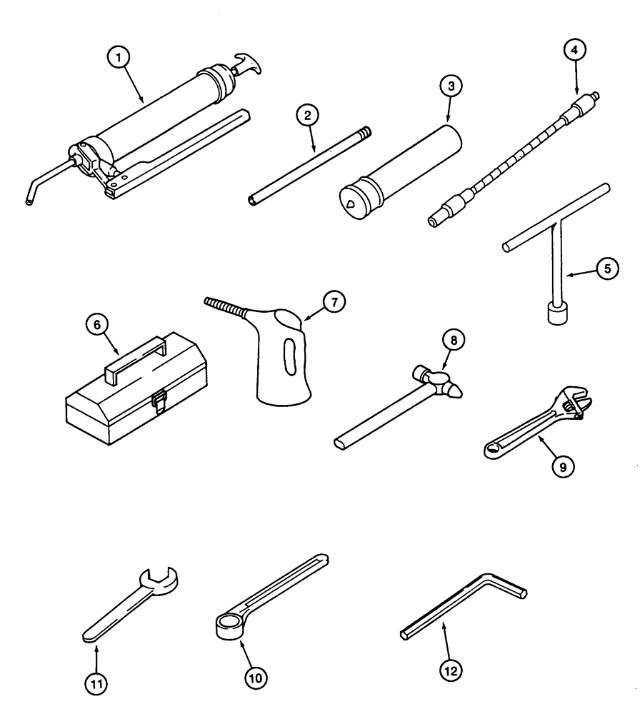 Схема запчастей Case 9040 - (9-88) - TOOLS (09) - CHASSIS