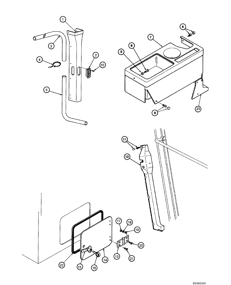 Схема запчастей Case 865 - (09.38A[00]) - CAB - INNER UPHOLSTERY LH/RH (09) - CHASSIS
