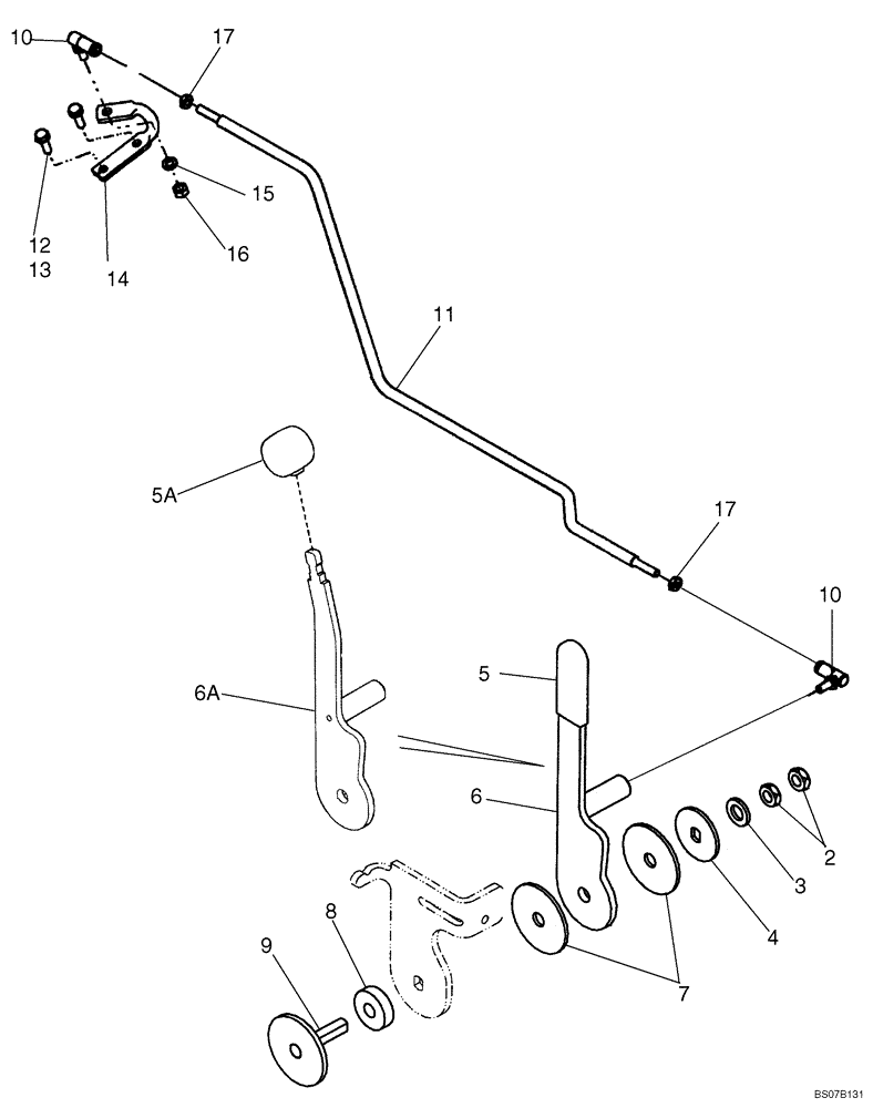 Схема запчастей Case 440CT - (03-02) - CONTROLS - THROTTLE (03) - FUEL SYSTEM