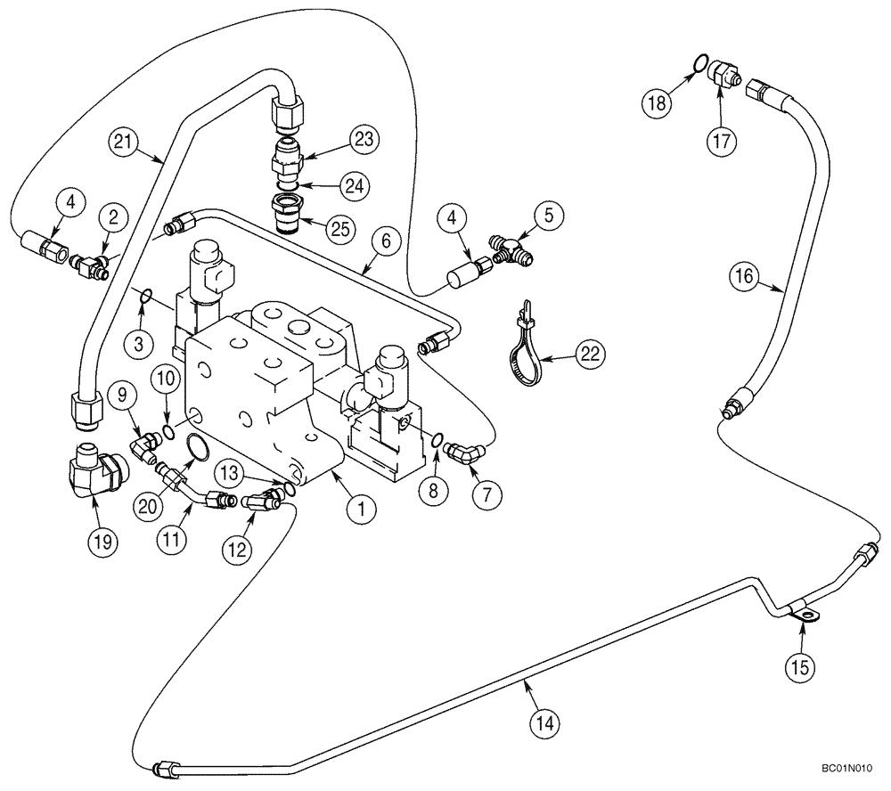 Схема запчастей Case 85XT - (08-17) - HYDRAULICS, ATTACHMENT - HIGH FLOW, GEAR (Dec 22 2009 4:49PM) (08) - HYDRAULICS